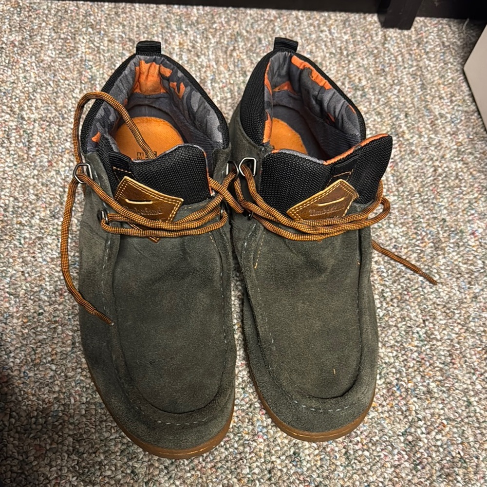 Timberland Men's Green Suede Shoes
